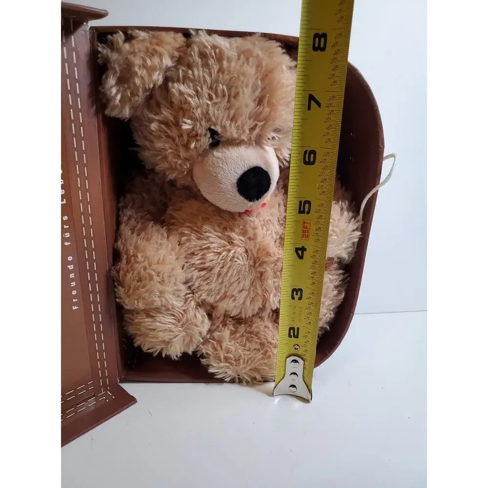 STEIFF KNOPF Bear and Lunch Box Brown